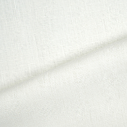 100% Leinen Bekleidungsstoff warm weiß (Off white) - 185g - (12)