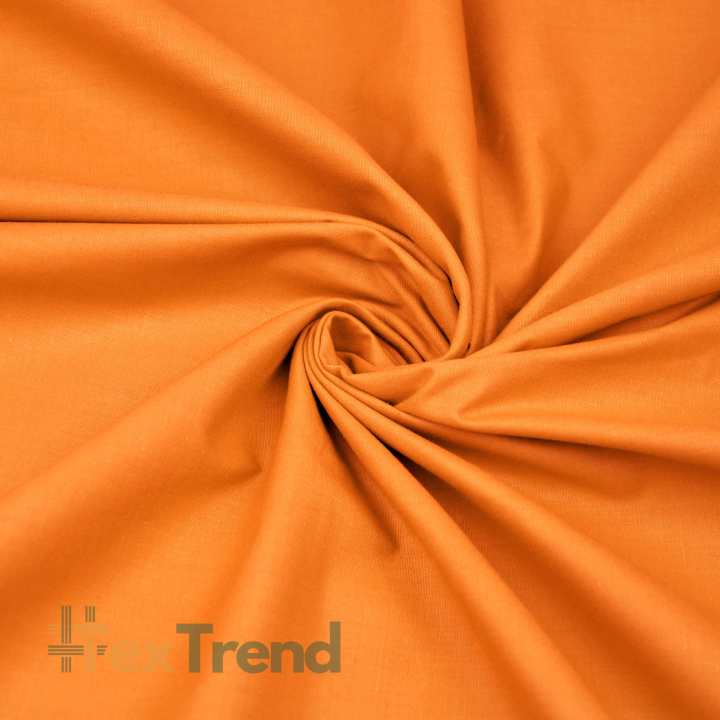 100% Baumwolle einfarbig orange 1027