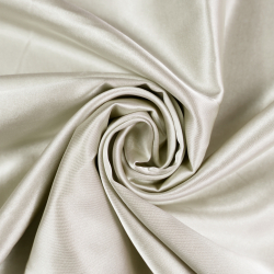 Doppelseitiger Bekleidungsstoff Satin / Taft - Gold / Braun 19