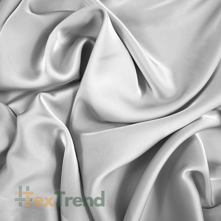 Armani Satin Stoff / Kunstseide - grau 23
