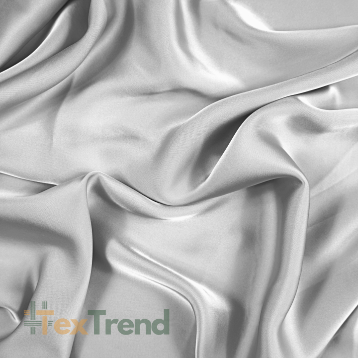 Armani Satin Stoff / Kunstseide - grau 23