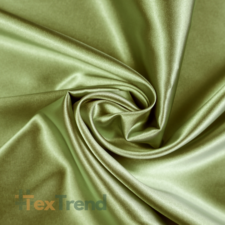 Zweifarbiger Bekleidungsstoff Satin / Taft - Oliv 35