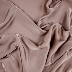 Armani Satin Stoff / Kunstseide - Kakao 25