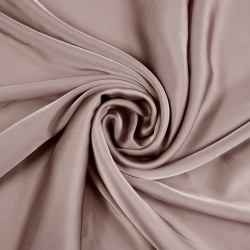 Armani Satin Stoff / Kunstseide - Kakao 25