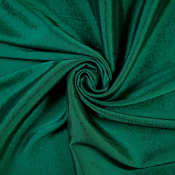 Zweifarbiger Bekleidungsstoff Satin / Taft - Grün 50