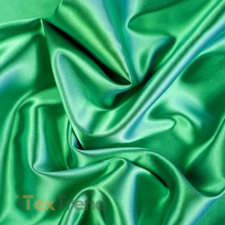 Zweifarbiger Bekleidungsstoff Satin / Taft - Grün 50