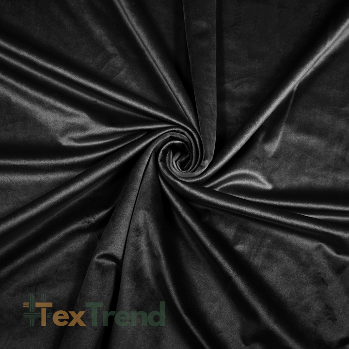 Samtvorhang 220g - exquisite Schwarz