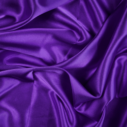 Kleidungsstoff Satin mit Lycra - dunkles Violett 77