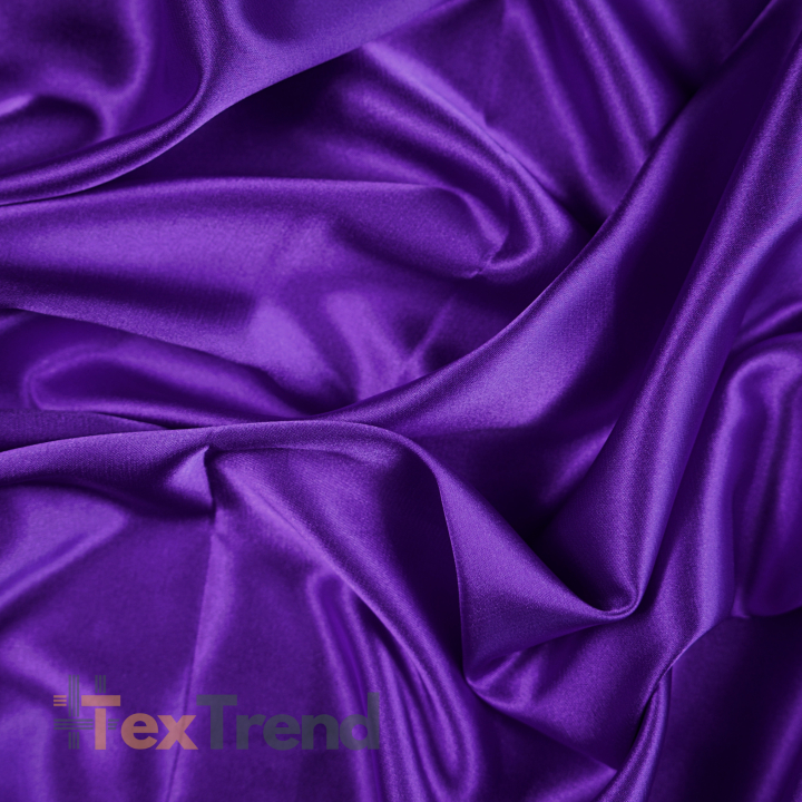 Kleidungsstoff Satin mit Lycra - dunkles Violett 77