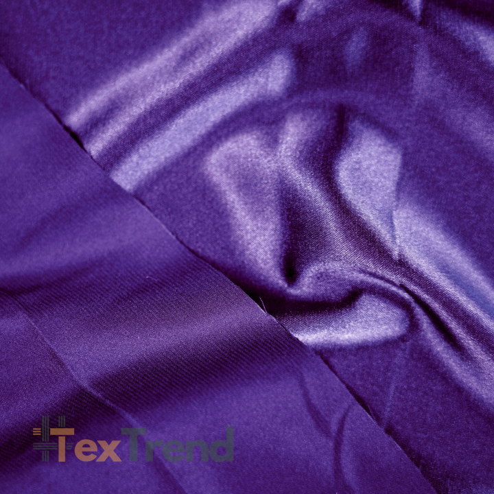 Kleidungsstoff Satin mit Lycra - dunkles Violett 77
