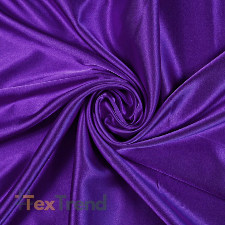 Kleidungsstoff Satin mit Lycra - dunkles Violett 77