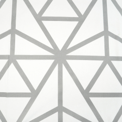 100% Baumwolle Spinnennetz grau auf weißem Hintergrund