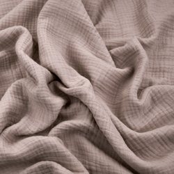 Double Gauze Musselin in Wüstenrosa (Dusty Pink)