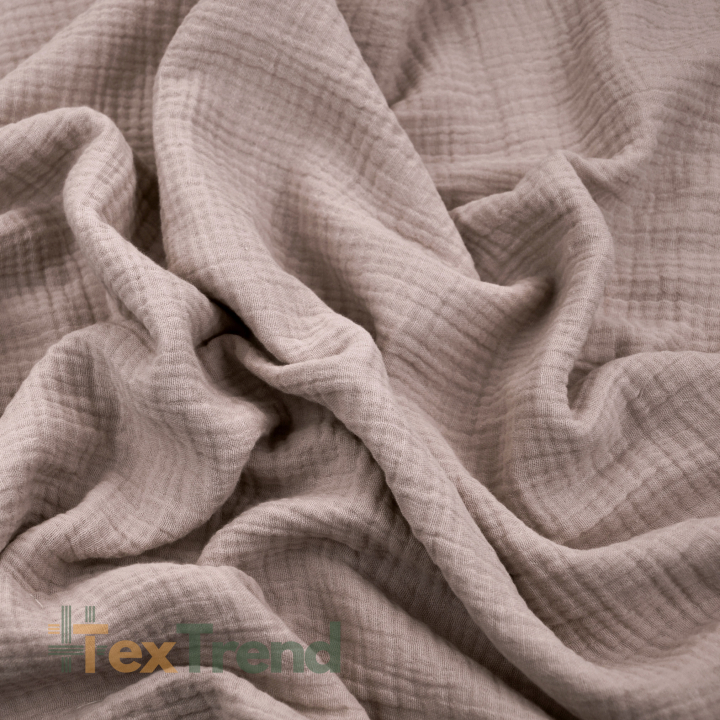 Double Gauze Musselin in Wüstenrosa (Dusty Pink)