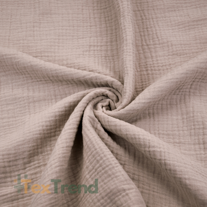 Double Gauze Musselin in Wüstenrosa (Dusty Pink)