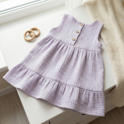 Musselin Double Gauze Lavendel (Lavender)