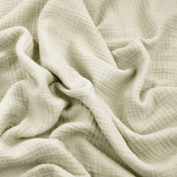 Baumwoll-Musselin Double Gauze - kaltes Beige