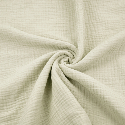 Baumwoll-Musselin Double Gauze - kaltes Beige
