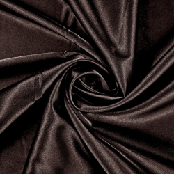 Kleidungsstoff Satin mit Lycra - Dunkelbraun 26