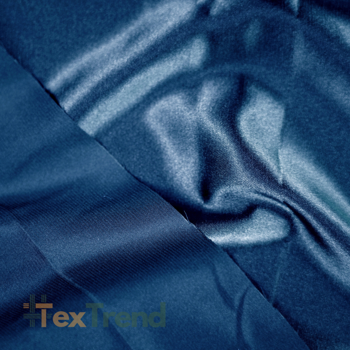 Kleidungsstoff Satin mit Lycra - Dunkelblau 93