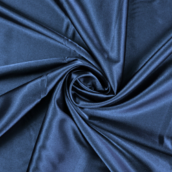 Kleidungsstoff Satin mit Lycra - Dunkelblau 93