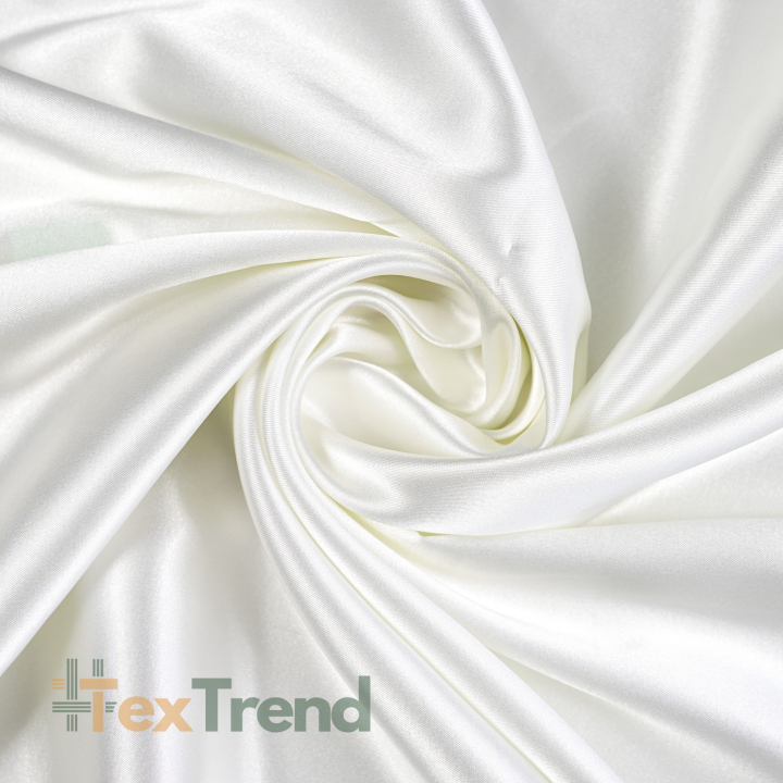 Doppelseitiger Bekleidungsstoff Satin / Taft - Ecru 2