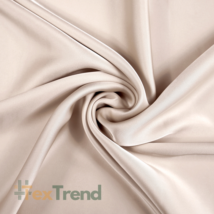 Armani Satin Stoff / Kunstseide - Kakao mit Milch 6