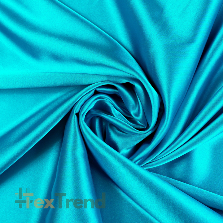 Kleidungsstoff Satin mit Lycra - dunkles Türkis 32