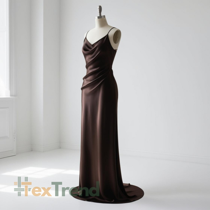 Armani Satin / Kunstseide - Dunkelbraun 43