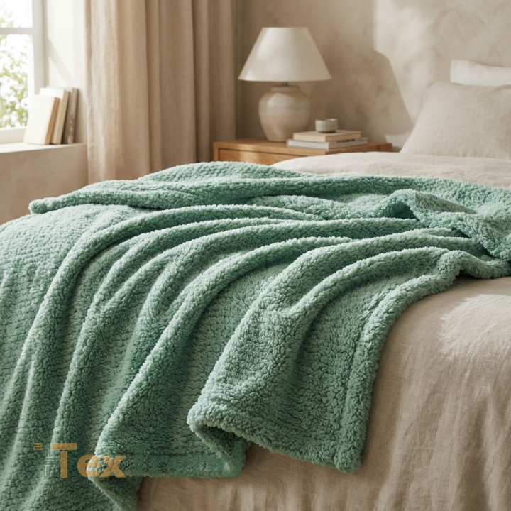 Polar Sherpa Lammfell 3D - Salbei (Jadeite)