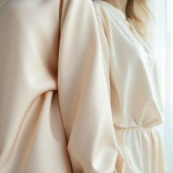 Armani Satin / Kunstseide - ecru 2