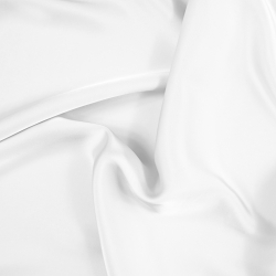 Armani Satin Stoff / Kunstseide - Weiß 1