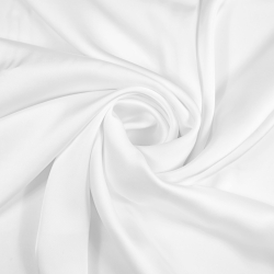 Armani Satin Stoff / Kunstseide - Weiß 1