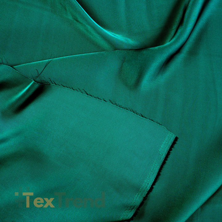 Armani Satin Stoff / Kunstseide - Flaschengrün 38