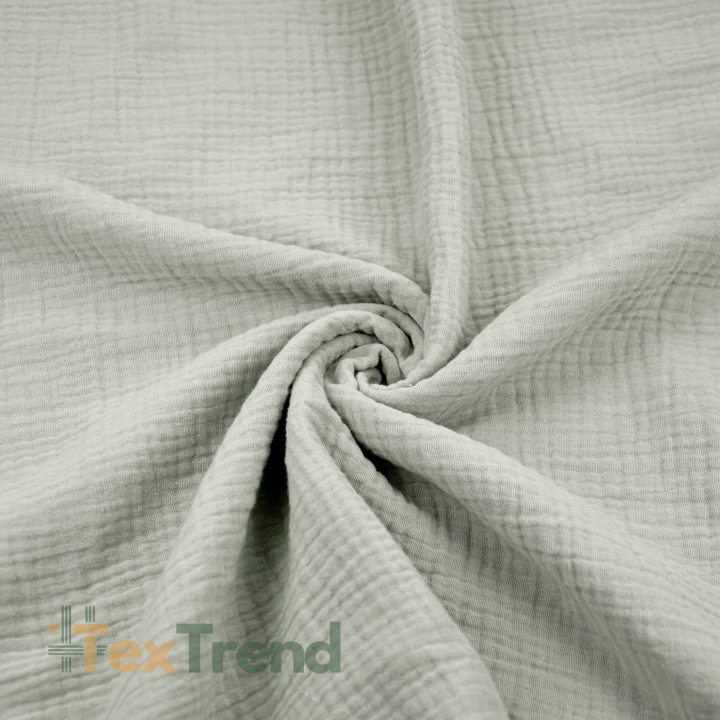 Musselin Double Gauze pastellgrau (Warm Beige)