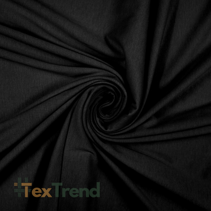 Schwarzer Jersey-Stoff - 190cm, 290g