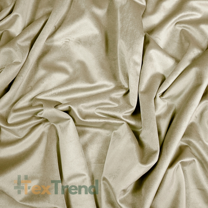 Samtvorhang - beige 300cm