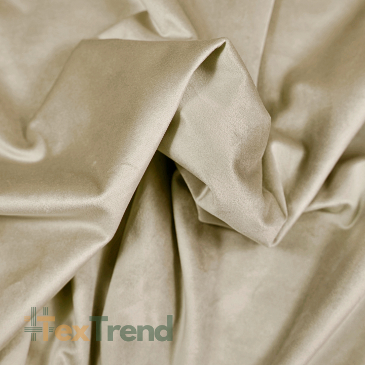 Samtvorhang - beige 300cm