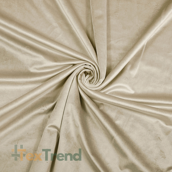 Samtvorhang - beige 300cm