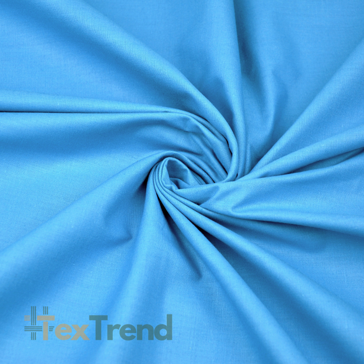 100% Baumwolle einfarbig Himmelblau 506/2
