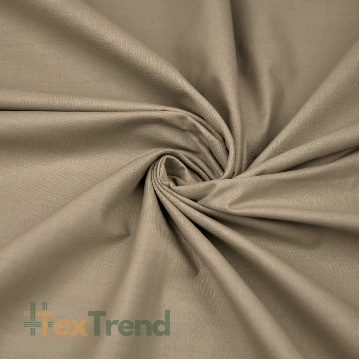 100% Baumwolle einfarbig grau-braun - 220cm (KR)