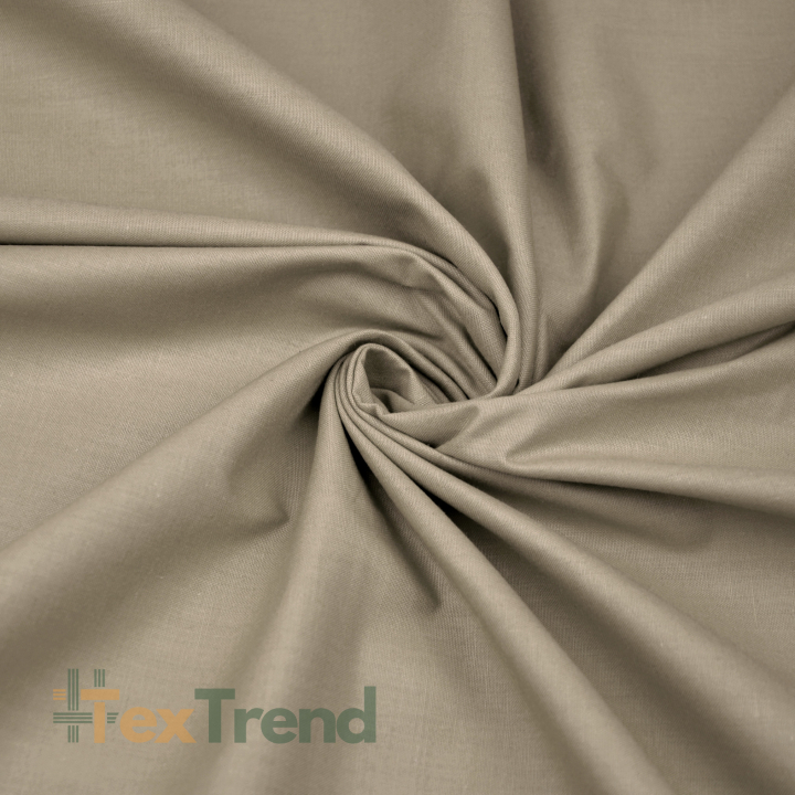 100% Baumwolle einfarbig grau-braun 534/C