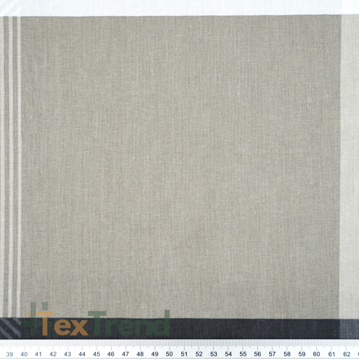 100% Baumwolle große grau-braune Karos