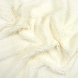 Sherpa-Fleece Lammfell - ecru (Cloud Dancer)  
