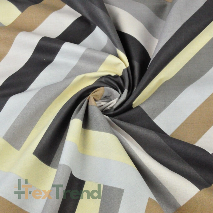 Baumwolle 100% Parkett grau-beige  