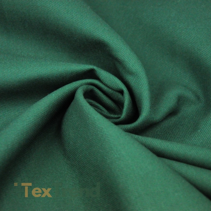 Baumwoll-Drillich Stoff –  Flaschengrün - 4