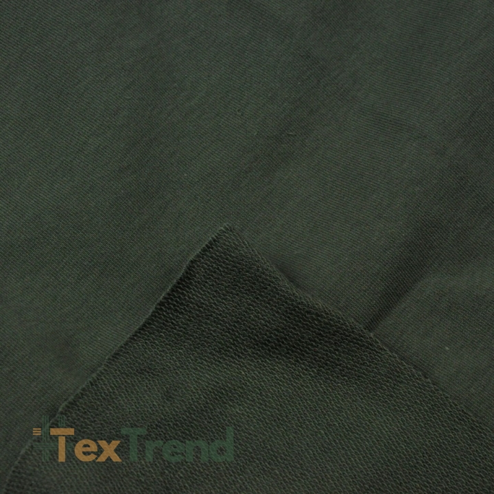 Baumwoll French Terry Stoff - khaki