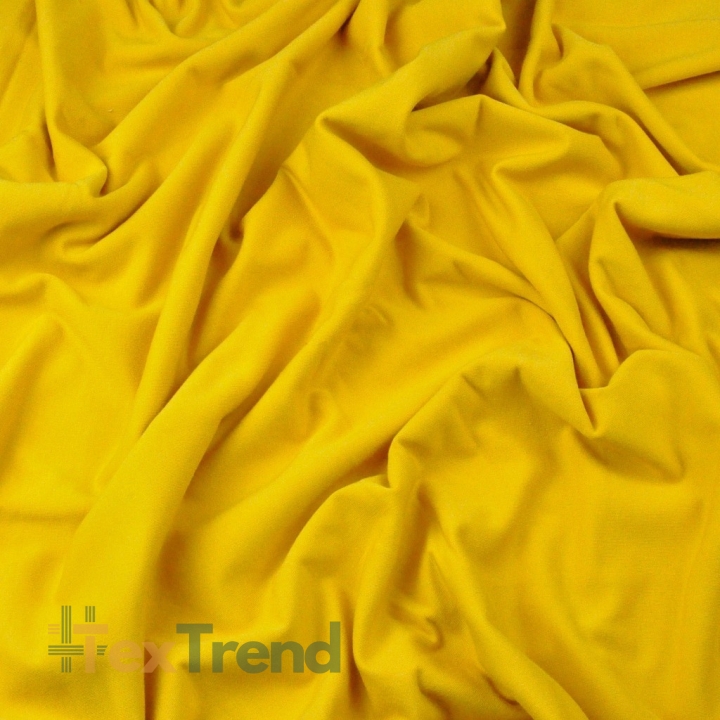 Baumwoll French Terry Stoff - senfgelb 280g