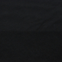 Baumwoll French Terry Stoff- einfarbig schwarz - 280g