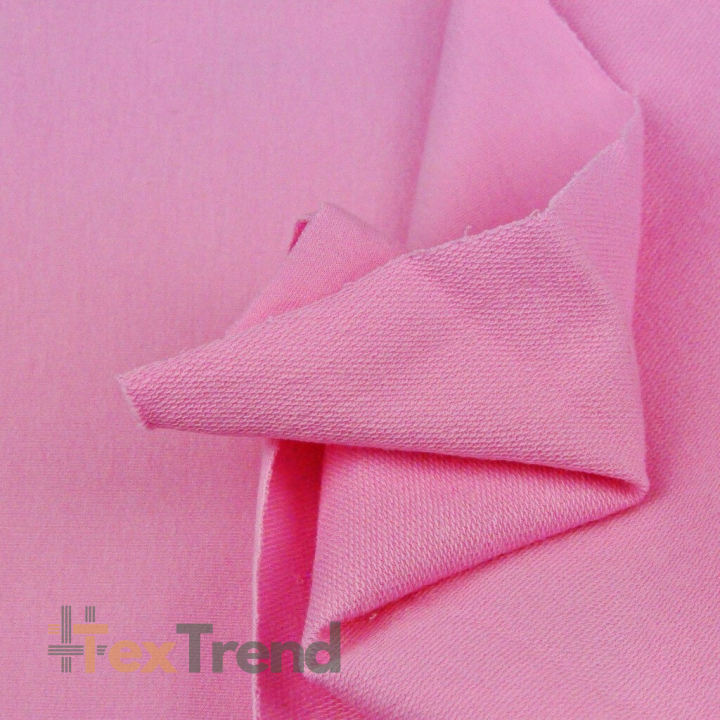 Baumwoll French Terry Stoff- rosa 280g